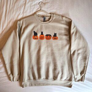 Halloween Cats in Pumpkins Sweatshirt